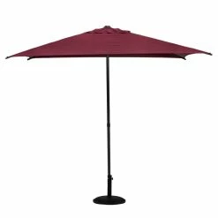 Parasol Droit Carré 2,5x2,5m Soya Bordeaux Hespéride -Ledepot Mobilier Magasin parasol droit carre 25x25m soya bordeaux hesperide 1