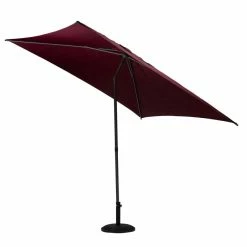 Parasol Droit Carré 2,5x2,5m Soya Bordeaux Hespéride -Ledepot Mobilier Magasin parasol droit carre 25x25m soya bordeaux hesperide 2