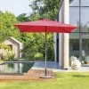 Parasol Droit Carré 2,5x2,5m Soya Grenade Hespéride -Ledepot Mobilier Magasin parasol droit carre 25x25m soya grenade hesperide