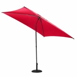 Parasol Droit Carré 2,5x2,5m Soya Grenade Hespéride -Ledepot Mobilier Magasin parasol droit carre 25x25m soya grenade hesperide 2