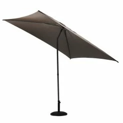 Parasol Droit Carré 2,5x2,5m Soya Taupe Hespéride -Ledepot Mobilier Magasin parasol droit carre 25x25m soya taupe hesperide 2