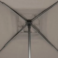 Parasol Droit Carré 2,5x2,5m Soya Taupe Hespéride -Ledepot Mobilier Magasin parasol droit carre 25x25m soya taupe hesperide 4