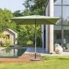 Parasol Droit Carré 2,5x2,5m Soya Vert Olive Hespéride