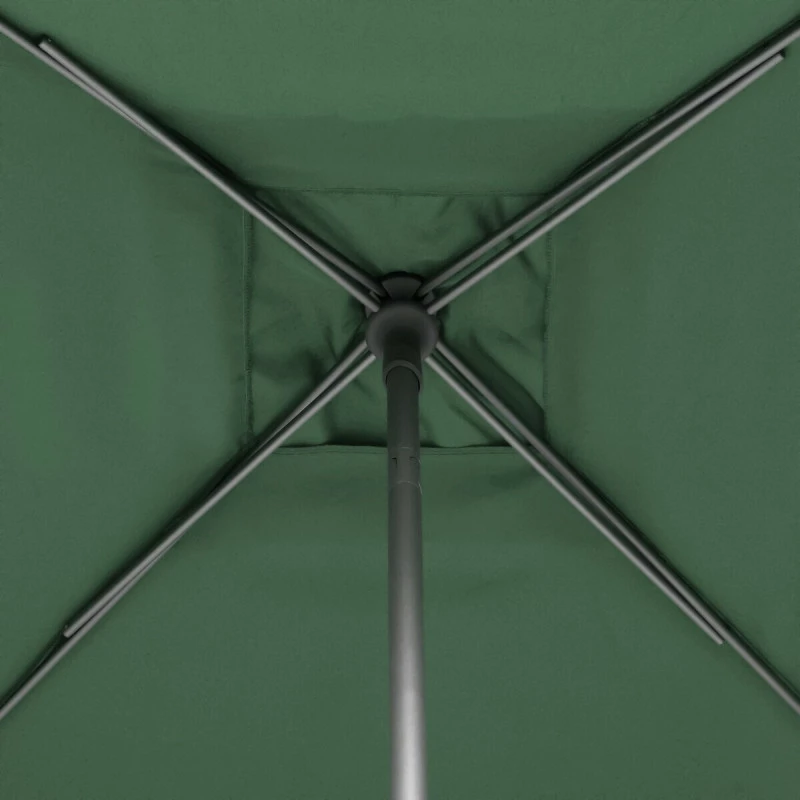 Parasol Droit Carré 2,5x2,5m Soya Vert Olive Hespéride 8 Parasol Droit Carré 2,5x2,5m Soya Vert Olive Hespéride – Image 6