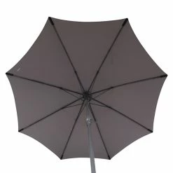 Parasol Droit Rond 2,7m Sisko Ardoise Hespéride -Ledepot Mobilier Magasin parasol droit rond 27m sisko ardoise hesperide 1 4