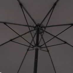 Parasol Droit Rond 2,7m Sisko Ardoise Hespéride -Ledepot Mobilier Magasin parasol droit rond 27m sisko ardoise hesperide 1 5