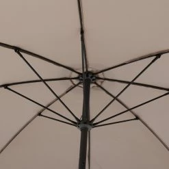 Parasol Droit Rond 2,7m Sisko Taupe Hespéride -Ledepot Mobilier Magasin parasol droit rond 27m sisko taupe hesperide 5