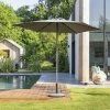 Parasol Droit Rond 2,7m Soya Ardoise Hespéride -Ledepot Mobilier Magasin parasol droit rond 27m soya ardoise hesperide