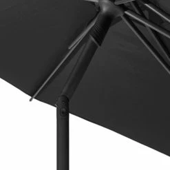 Parasol Droit Rond 2,7m Soya Ardoise Hespéride -Ledepot Mobilier Magasin parasol droit rond 27m soya ardoise hesperide 1 2
