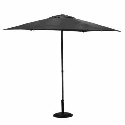 Parasol Droit Rond 2,7m Soya Ardoise Hespéride -Ledepot Mobilier Magasin parasol droit rond 27m soya ardoise hesperide 1 4