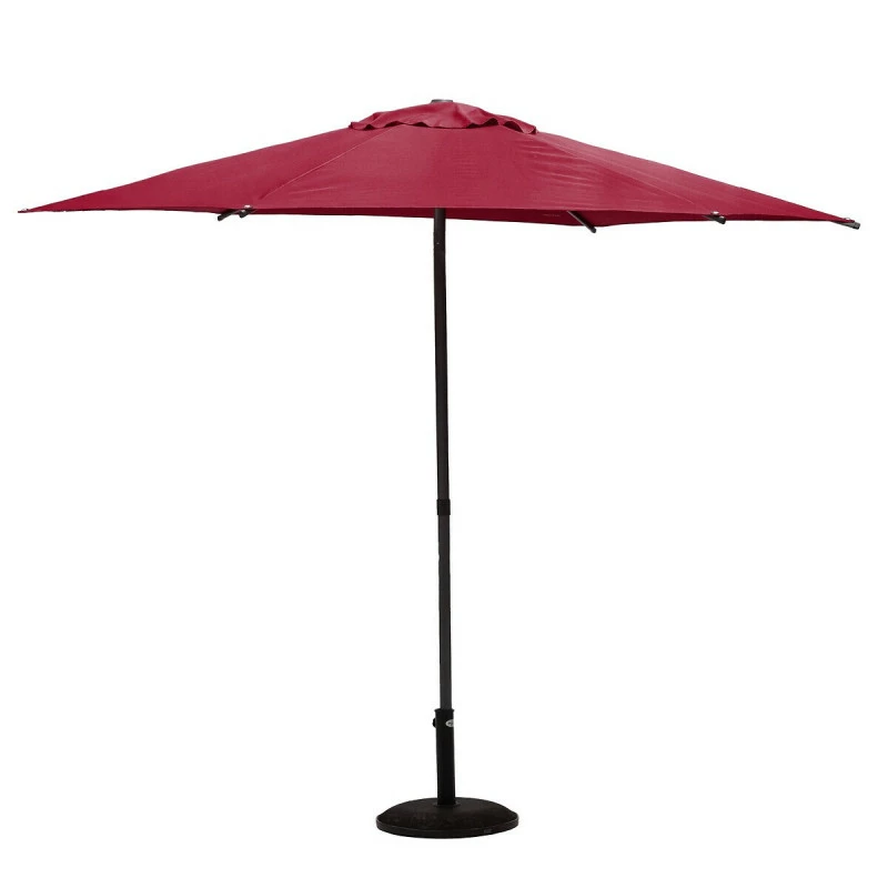 Parasol Droit Rond 2,7m Soya Bordeaux Hespéride 4 Parasol Droit Rond 2,7m Soya Bordeaux Hespéride – Image 2