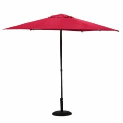 Parasol Droit Rond 2,7m Soya Grenade Hespéride -Ledepot Mobilier Magasin parasol droit rond 27m soya grenade hesperide 1