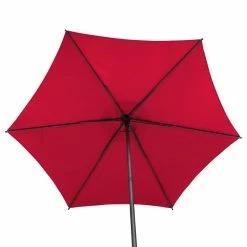 Parasol Droit Rond 2,7m Soya Grenade Hespéride -Ledepot Mobilier Magasin parasol droit rond 27m soya grenade hesperide 4