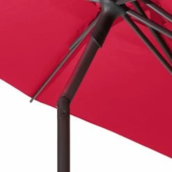 Parasol Droit Rond 2,7m Soya Grenade Hespéride -Ledepot Mobilier Magasin parasol droit rond 27m soya grenade hesperide 5