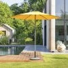 Parasol Droit Rond 2,7m Soya Jaune Moutarde Hespéride -Ledepot Mobilier Magasin parasol droit rond 27m soya jaune moutarde hesperide