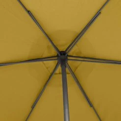 Parasol Droit Rond 2,7m Soya Jaune Moutarde Hespéride -Ledepot Mobilier Magasin parasol droit rond 27m soya jaune moutarde hesperide 3