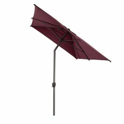 Parasol Mat Central 2x3 M Loompa Bordeaux Hespéride -Ledepot Mobilier Magasin parasol mat central 2x3 m loompa bordeaux hesperide 2