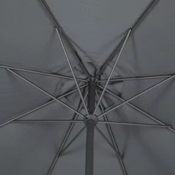 Parasol Mat Central Rond 3m Loompa Ardoise Hespéride -Ledepot Mobilier Magasin parasol mat central rond 3 loompa ardoise hesperide 4