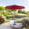 Parasol Mat Central Rond 3m Loompa Bordeaux Hespéride -Ledepot Mobilier Magasin parasol mat central rond 3m loompa bordeaux hesperide