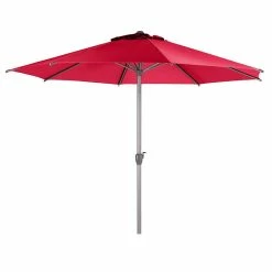 Parasol Mat Central Rond 3m Loompa Grenade Hespéride -Ledepot Mobilier Magasin parasol mat central rond 3m loompa grenade hesperide 1
