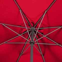 Parasol Mat Central Rond 3m Loompa Grenade Hespéride -Ledepot Mobilier Magasin parasol mat central rond 3m loompa grenade hesperide 6