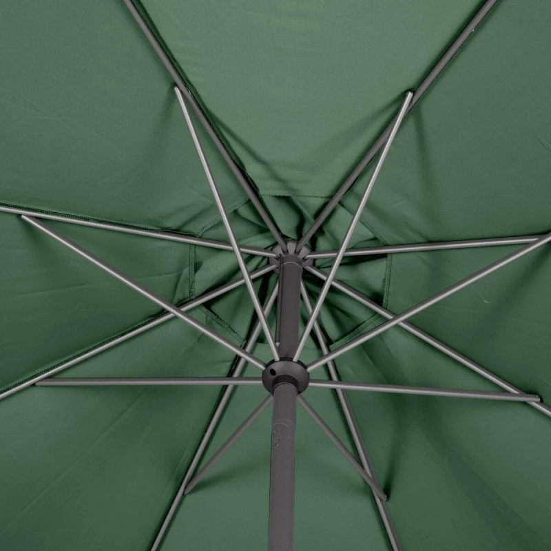 Parasol Mat Central Rond 3m Loompa Olive Hespéride 7 Parasol Mat Central Rond 3m Loompa Olive Hespéride – Image 5