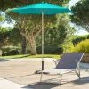Parasol Rond 2,3m Anzio émeraude Hespéride -Ledepot Mobilier Magasin parasol rond anzio emeraude hesperide