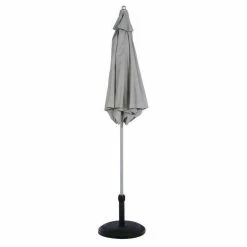 Parasol Rond 2,3m Anzio Ardoise Hespéride -Ledepot Mobilier Magasin parasol rond anzio hesperide ardoise 2