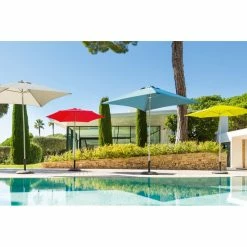 Parasol Rond 2,3m Anzio Ardoise Hespéride -Ledepot Mobilier Magasin parasol rond anzio hesperide ardoise 5