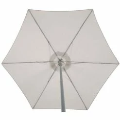 Parasol Rond 2,3m Anzio Taupe Hespéride -Ledepot Mobilier Magasin parasol rond anzio hesperide taupe 3