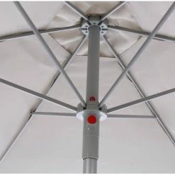Parasol Rond 2,3m Anzio Taupe Hespéride -Ledepot Mobilier Magasin parasol rond anzio hesperide taupe 4