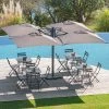 Parasol Setiri 16 M² Ardoise Hespéride -Ledepot Mobilier Magasin parasol setiri 16 m ardoise hesperide