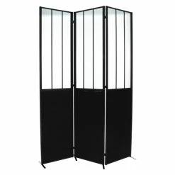 Paravent Atelier Métal Et Verre Trempé Atmosphera