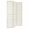 Paravent Bois Nomade Blanc Atmosphera -Ledepot Mobilier Magasin paravent bois nomade blanc atmosphera