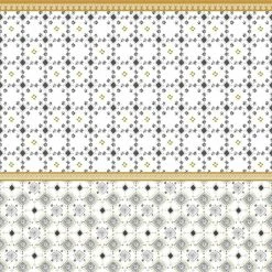 Parure De Lit Mosaique Blanc/gris/jaune 240x220 Atmosphera -Ledepot Mobilier Magasin parure de lit mosaique blancgrisjaune 240x220 atmosphera 3