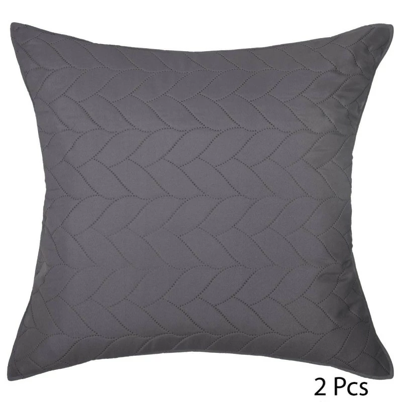 PARURE LIT 2 P. TRESSES DESSUS LIT 2 TAIES GRIS ATMOSPHERA 5 PARURE LIT 2 P. TRESSES DESSUS LIT 2 TAIES GRIS ATMOSPHERA – Image 3