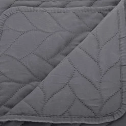 PARURE LIT 2 P. TRESSES DESSUS LIT 2 TAIES GRIS ATMOSPHERA 11 PARURE LIT 2 P. TRESSES DESSUS LIT 2 TAIES GRIS ATMOSPHERA -Ledepot Mobilier Magasin parure lit 2 p tresses dessus lit 2 taies gris atmosphera 4