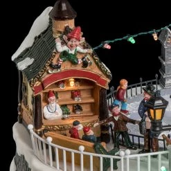 Patinoire De Noël Animée, Lumineuse Et Musicale -Ledepot Mobilier Magasin patinoire de noel animee lumineuse et musicale 4