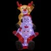 Père-Noël, Bonhomme De Neige Et Renne Lumineux 60 LED -Ledepot Mobilier Magasin pere noel bonhomme de neige et renne lumineux 60 led