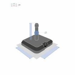 Pied De Parasol à Roulettes Opaneo 39kg Hespéride -Ledepot Mobilier Magasin pied de parasol a roulettes opaneo 39kg hesperide 4