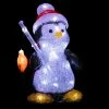 Pingouin Lumineux LED Extérieur H25 Cm