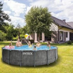 Piscine Tubulaire Baltik D 4.57 M H 1.22 M Intex 10 Piscine Tubulaire Baltik D 4.57 M H 1.22 M Intex -Ledepot Mobilier Magasin piscine tubulaire baltik d 457 m h 122 m intex 2