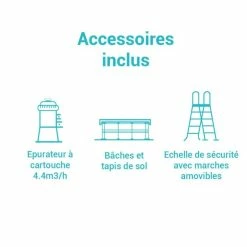 Piscine Tubulaire Baltik D5,49 X H1,22 M Intex -Ledepot Mobilier Magasin piscine tubulaire baltik d 549 m h 122 m intex 2