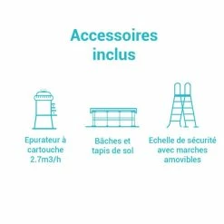 Piscine Tubulaire Prism Rectangulaire 4.88 X 2.44 X 1.07m Intex + Accessoires 9 Piscine Tubulaire Prism Rectangulaire 4.88 X 2.44 X 1.07m Intex + Accessoires -Ledepot Mobilier Magasin piscine tubulaire prism rectangulaire 488 x 244 x 107m intex accessoires 3