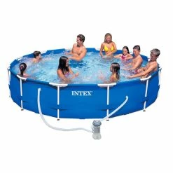 Piscine Tubulaire Ronde Intex 3,66 X 0,76 M -Ledepot Mobilier Magasin piscine tubulaire ronde intex 366 x 076 m 1