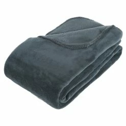 ATMOSPHERA Plaid Grand Modèle Microfibre 180x230 Cm Orage