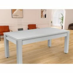 Plateau Dinatoire Pour Billard Convertible Arizona Blanc Boisé -Ledepot Mobilier Magasin plateau dinatoire pour billard convertible arizona blanc boise 1 2