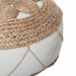 Pouf En Jute Ajouré 43x18 Atmosphera -Ledepot Mobilier Magasin pouf en jute ajoure 43x18 atmosphera 2