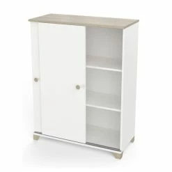 Demeyere Rangement 2 Portes Coulissantes Izzy Blanc Et Bois 7 Demeyere Rangement 2 Portes Coulissantes Izzy Blanc Et Bois -Ledepot Mobilier Magasin rangement 2 portes coulissantes izzy blanc et bois 2