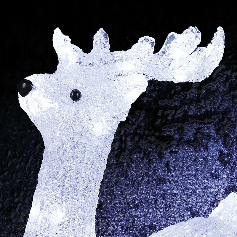 Renne Debout Lumineux 40 LED Blanc 4 Renne Debout Lumineux 40 LED Blanc – Image 2